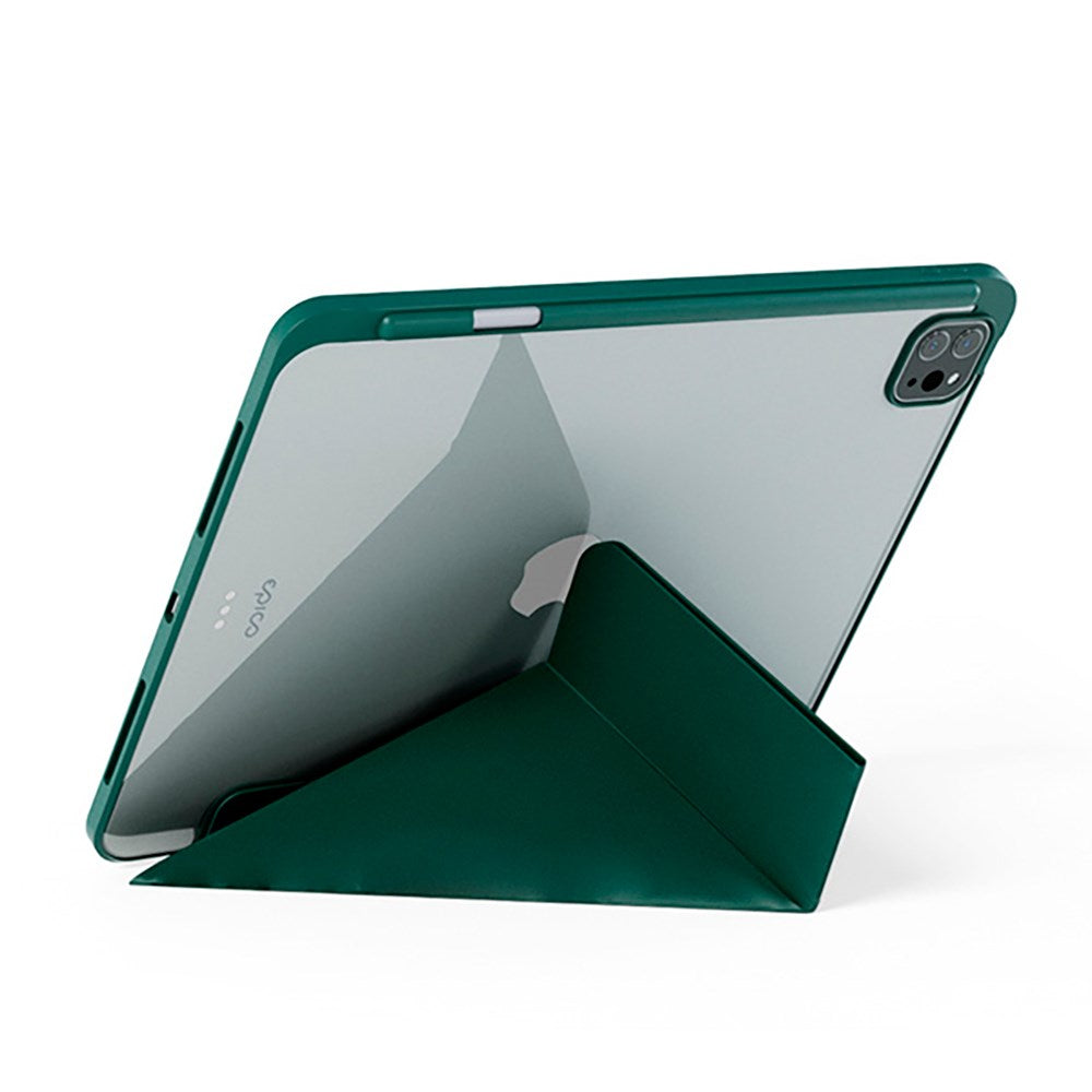 iPad Air 10.9-11" (2024-2020) / Pro 11" (2022-2018) Epico Hero Flip Case - Origami - Grön