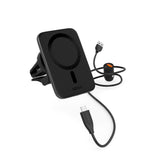 Epico Magnetic Mobiltelefonhållare för Bil med 7,5W Trådlös Laddning - MagSafe-Kompatibel - Svart