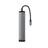 Epico 6-i-1 USB-C Adapter – Slankt Design med 8K Oppløsning - Space Grey