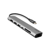 Epico Multimedia 8K USB-C 7-i-1 Hub - Space Grey