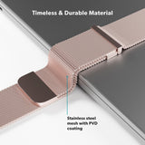 Apple Watch (38/40/SE/41/42mm) Epico Milanese+ (Plus) Rostfritt Stål Armband - Rose Gold