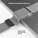 Apple Watch (38/40/SE/41/42mm) Epico Milanese+ (Plus) Rostfritt Stål Armband - Silver