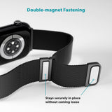 Apple Watch (38/40/SE/41/42mm) Epico Milanese+ (Plus) Rostfritt Stål Armband - Space Gray