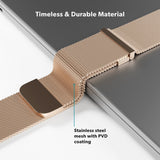 Apple Watch (42/44/SE/45/46/49mm) Epico Milanese+ (Plus) Rostfritt Stål Armband - Gold