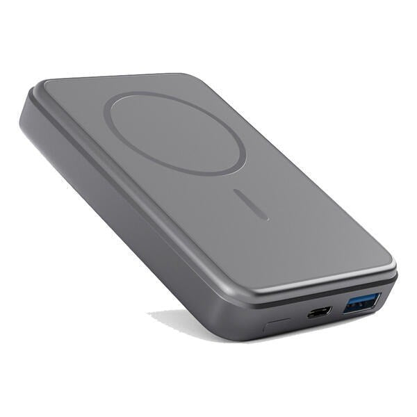 Epico Mag+ Aluminium PowerBank 10.000 mAh / 20 W - MagSafe Kompatibel - Grå