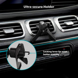 Epico Qi2 Mag+ Mobil Laddare för Bil - 15W Trådlös Laddning - MagSafe Kompatibel - Svart