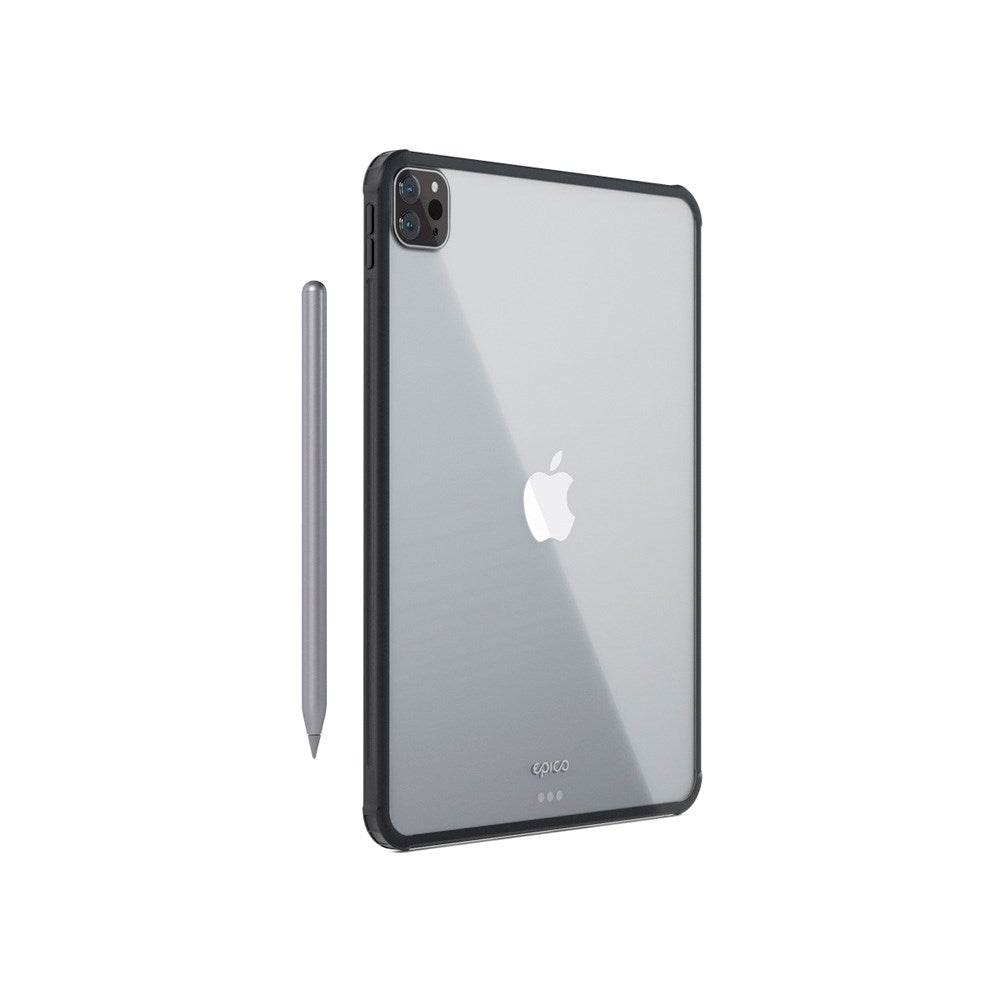 EPICO iPad Pro 12,9" / iPad Air 13" (M2) Hero Skal - Transparent / Svart