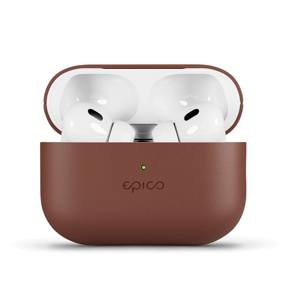 Epico AirPods Pro (2. Gen.) Fodral i Äkta Läder - Brun