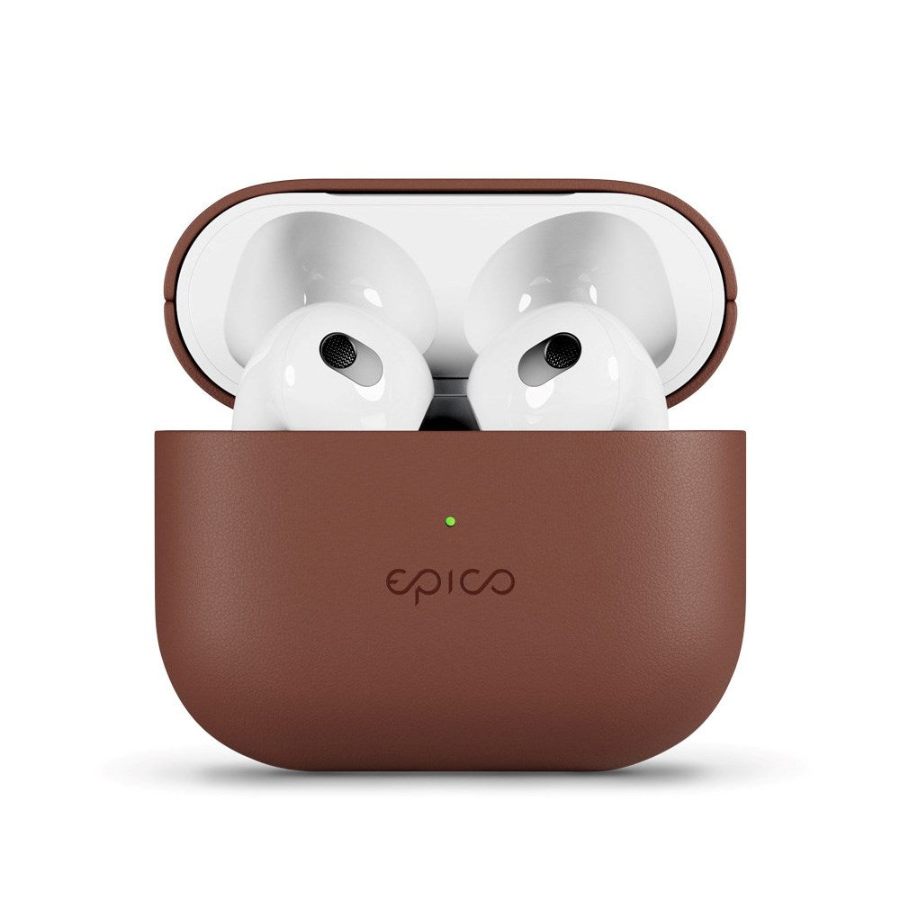 Epico AirPods (3. Gen.) Fodral i Äkta Läder - Brun