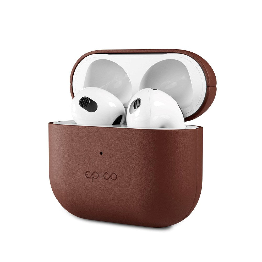 Epico AirPods (3. Gen.) Fodral i Äkta Läder - Brun