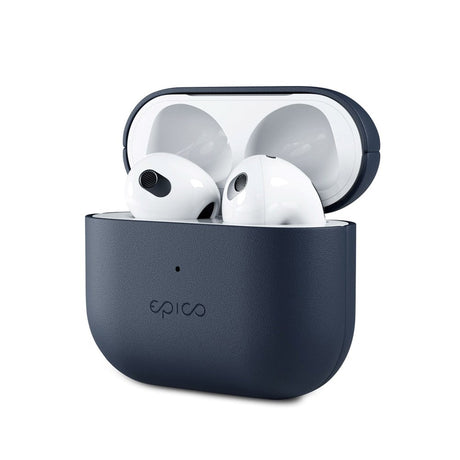 Epico AirPods (3. Gen.) Fodral i Äkta Läder - Blå