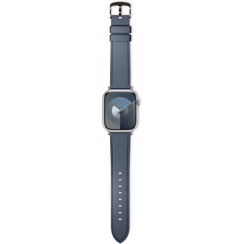 Epico Apple Watch (38/40/SE/41/42mm) Äkta Läder Rem - Blå