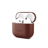 Epico AirPods (4. Gen.) Fodral i Äkta Läder - Brun