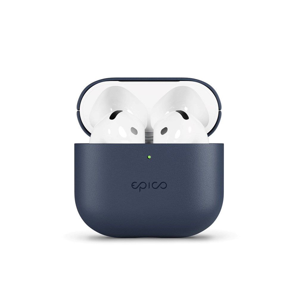 Epico AirPods (4. Gen.) Fodral i Äkta Läder - Blå