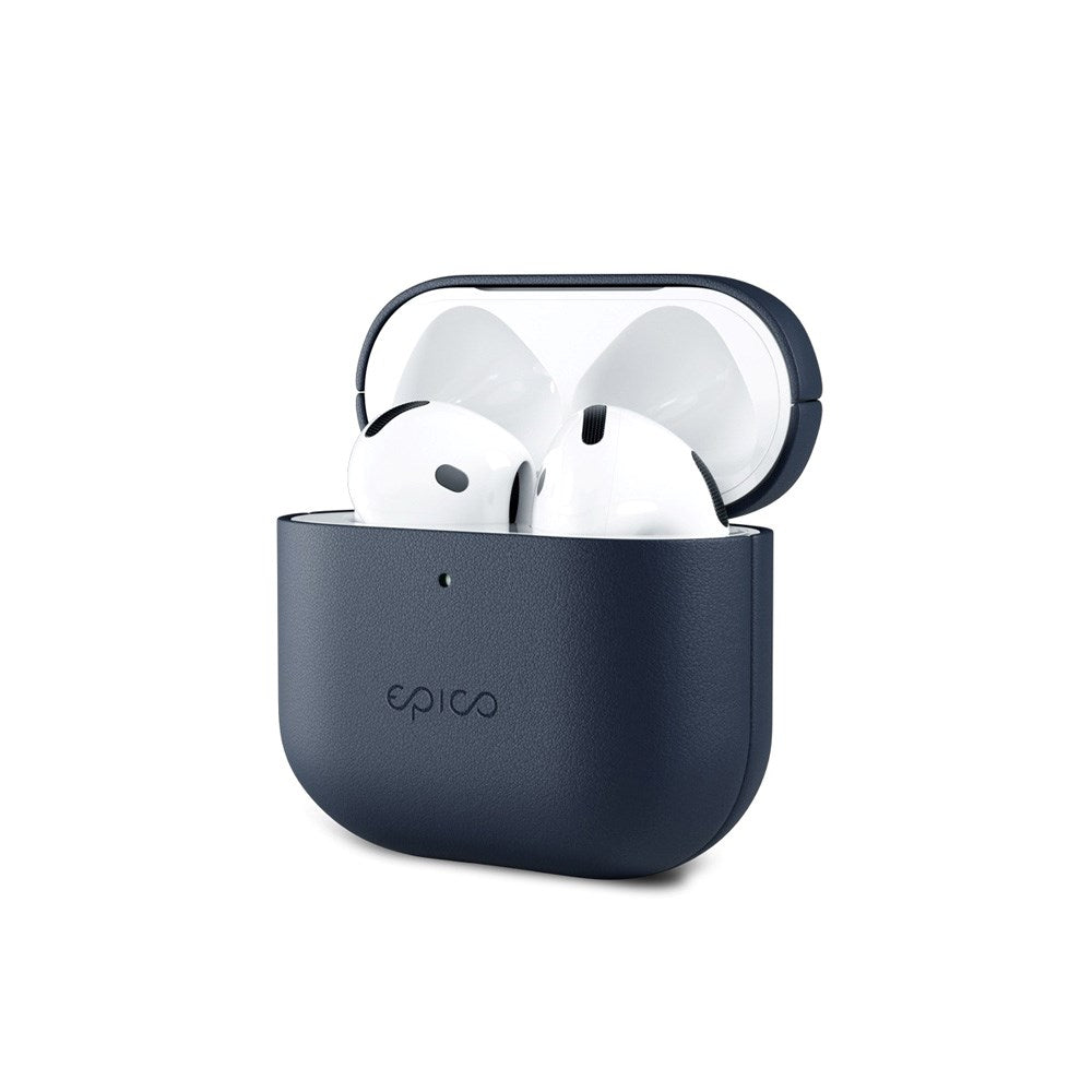 Epico AirPods (4. Gen.) Fodral i Äkta Läder - Blå