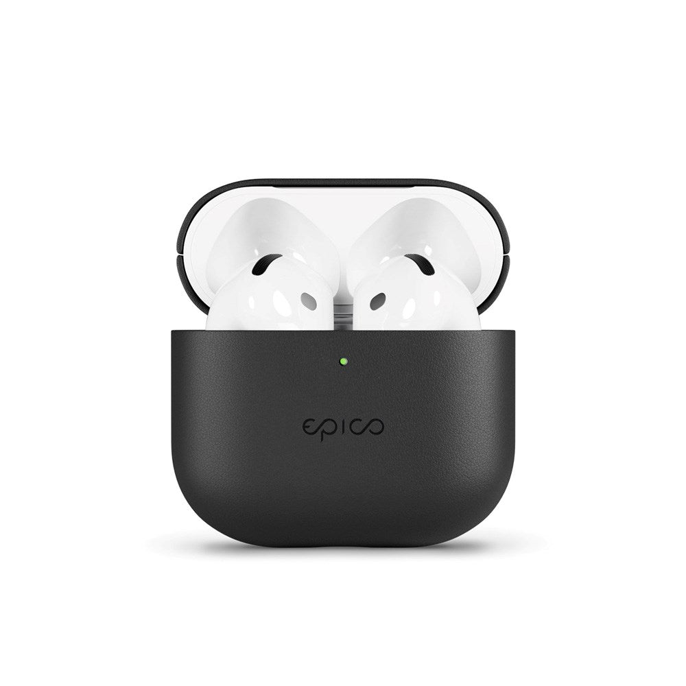 Epico AirPods (4. Gen.) Fodral i Äkta Läder - Svart