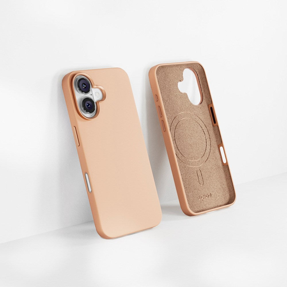 iPhone 16 Plus Epico Mag+ Silikon Skal - MagSafe Kompatibel - Desert Titanium