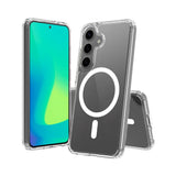 Samsung Galaxy S24 / S25 Spello Mag+ Clear Skal - MagSafe Kompatibel - Gennemsigtig