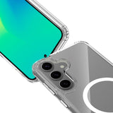 Samsung Galaxy S24 / S25 Spello Mag+ Clear Skal - MagSafe Kompatibel - Gennemsigtig
