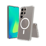 Samsung Galaxy S25 Ultra Spello Mag+ Clear Skal - MagSafe Kompatibel - Gennemsigtig