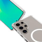 Samsung Galaxy S25 Ultra Spello Mag+ Clear Skal - MagSafe Kompatibel - Gennemsigtig