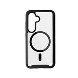 Samsung Galaxy S24 / S25 Spello Mag+ Rugged Skal - MagSafe Kompatibel - Transparent / Svart