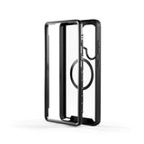 Samsung Galaxy S25 Ultra Spello Mag+ Rugged Skal - MagSafe Kompatibel - Transparent / Svart