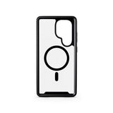 Samsung Galaxy S25 Ultra Spello Mag+ Rugged Skal - MagSafe Kompatibel - Transparent / Svart