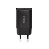 Spello 35W PD (Power Delivery) Vegglader med 2 x USB-C - Svart