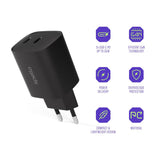 Spello 35W PD (Power Delivery) Vegglader med 2 x USB-C - Svart