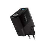 Spello 65W PD (Power Delivery) Vegglader med 2 x USB-C 1 x USB-A - Svart