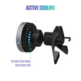 Spello Magnetisk Mobilhållare för Bil med Trådlös Laddning (15W) – Qi2 & MagSafe Kompatibel – Svart