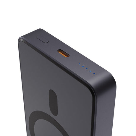 Spello ForcePack 10 000mAh Magnetisk Power Bank 15W - MagSafe Kompatibel - Mörkgrå