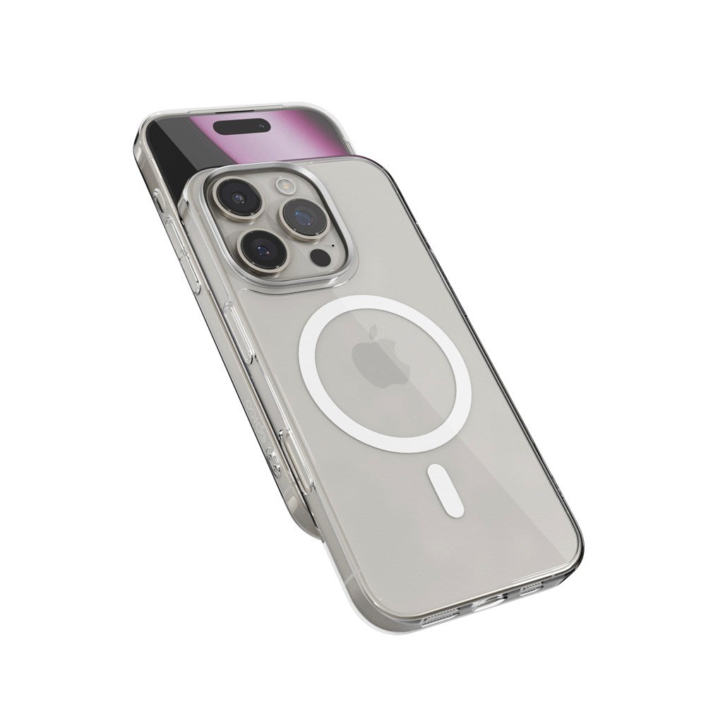 iPhone 16 Pro Max Epico SlimGlass Mag+ Skal - MagSafe Kompatibel - Genomskinlig