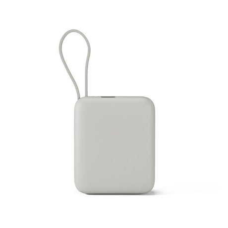 Epico Power Bank 35W 10000 mAh med USB-C-Port och Utdragbar USB-C-Kabel - Grå