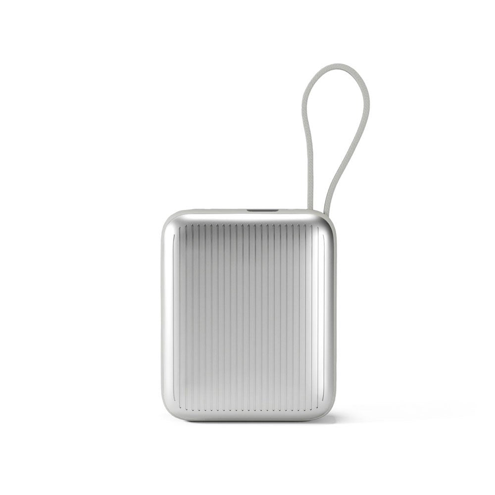 Epico Power Bank 35W 10000 mAh med USB-C-Port och Utdragbar USB-C-Kabel - Grå