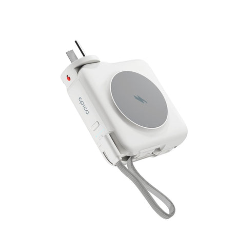Epico UltraPack Mag+ 3-i-1 Rese PowerBank 10.000 mAh - MagSafe Kompatibel - Vit