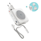 Epico UltraPack Mag+ 3-i-1 Rese PowerBank 10.000 mAh - MagSafe Kompatibel - Vit