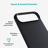 iPhone Air Epico Silicone Pro Mag+ Skal - MagSafe Kompatibel - Black