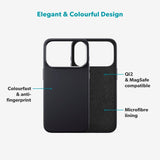 iPhone 17 Pro Epico Silicone Pro Mag+ Skal - MagSafe Kompatibel - Black