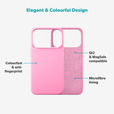 iPhone 17 Pro Epico Silicone Pro Mag+ Skal - MagSafe Kompatibel - Hot Pink