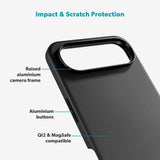 iPhone Air Epico Leather Pro Mag+ Skal - MagSafe Kompatibel - Svart