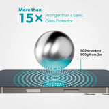 iPhone 17 Pro Max Epico ImpactCeramic Glass 3D Skärmskyddsglas m. Monteringsram - Genomskinlig