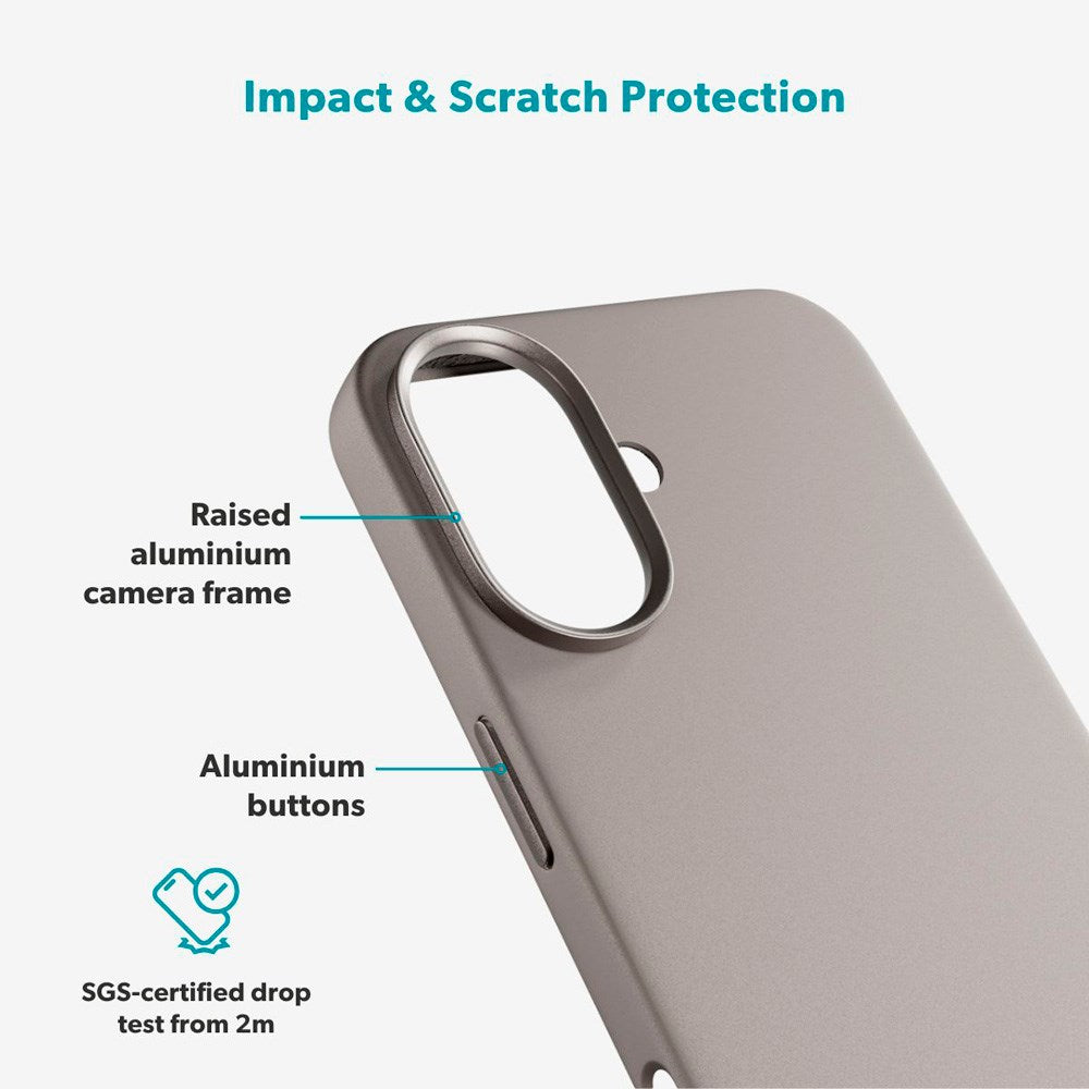 iPhone 17 Epico Silicone Pro Mag+ Skal - MagSafe Kompatibel - Titanium