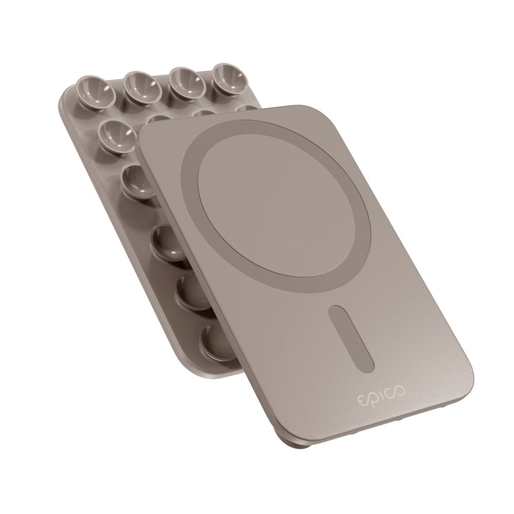 Epico Mag+ Suction Mobilhållare - MagSafe Kompatibel - Titanium