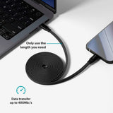 Epico UltraLink 240W Magnetisk USB-C till USB-C Kabel - Svart
