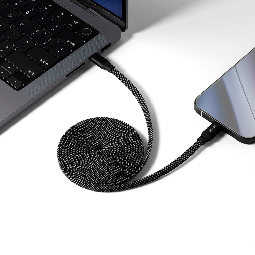 Epico UltraLink 240W Magnetisk USB-C till USB-C Kabel - Svart