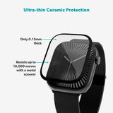 Apple Watch 11 / 10 (42mm) Epico SlimCeramic 3D Glass m. Installationsverktyg - Genomskinlig