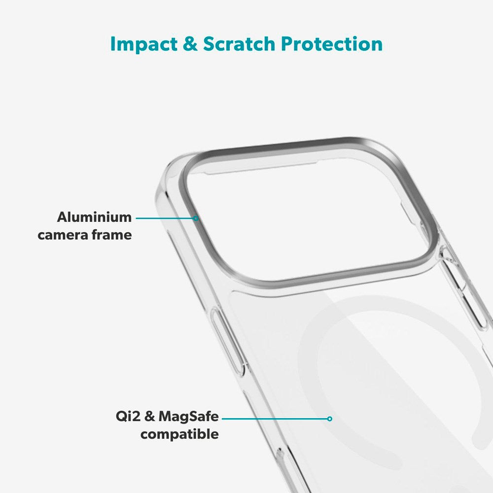 iPhone 17 Pro Epico SlimGlass Pro Mag+ Skal - MagSafe Kompatibel - Genomskinlig