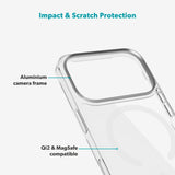 iPhone 17 Pro Epico SlimGlass Pro Mag+ Skal - MagSafe Kompatibel - Genomskinlig